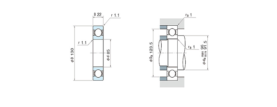 NSK Bearing 6017 &